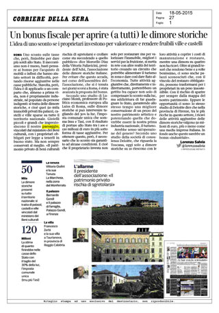 miniatura Corsera dimore storiche 18 maggio 2015